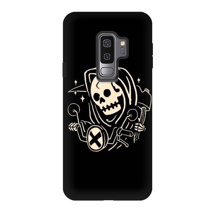 Galaxy S9 plus StrongFit Grim Biker by Afif Quilimo