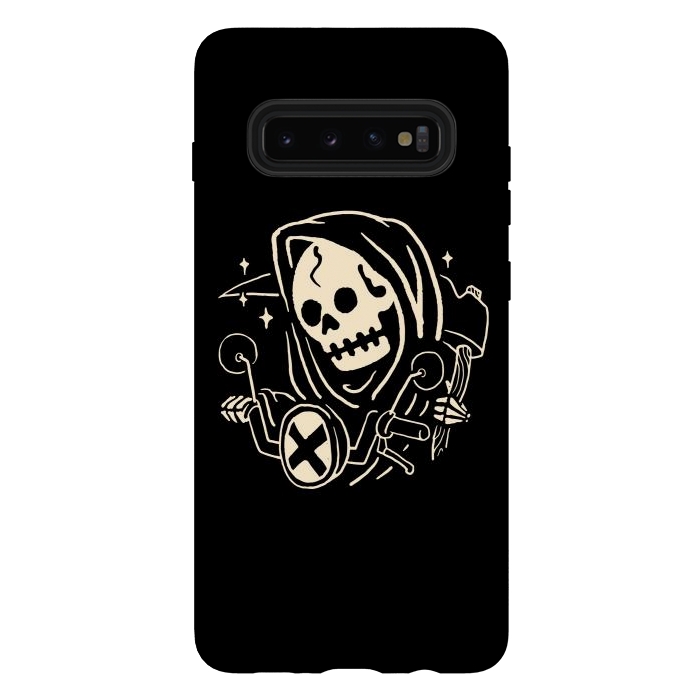Galaxy S10 plus StrongFit Grim Biker by Afif Quilimo