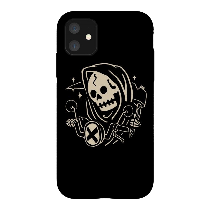 iPhone 11 StrongFit Grim Biker by Afif Quilimo