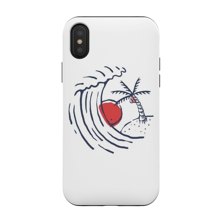 iPhone Xs / X StrongFit Great Wave 1 by Afif Quilimo