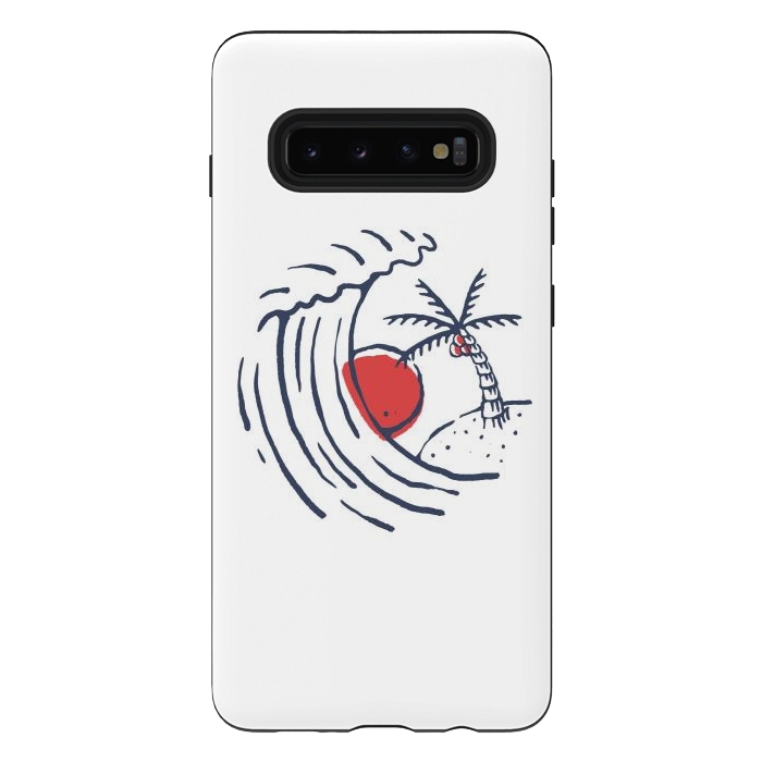 Galaxy S10 plus StrongFit Great Wave 1 by Afif Quilimo