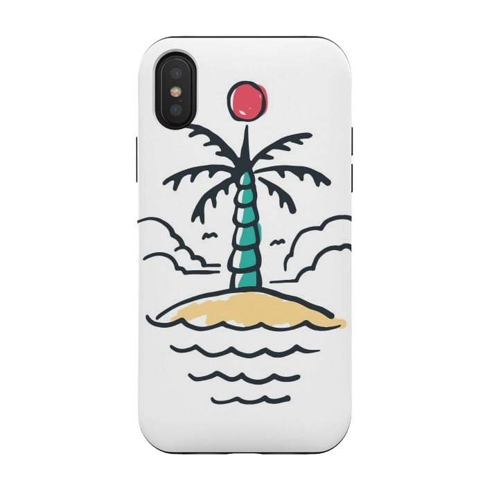 iPhone Xs / X StrongFit Relax Island by Afif Quilimo