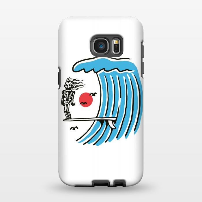 Galaxy S7 EDGE StrongFit Funny Surf Nose by Afif Quilimo
