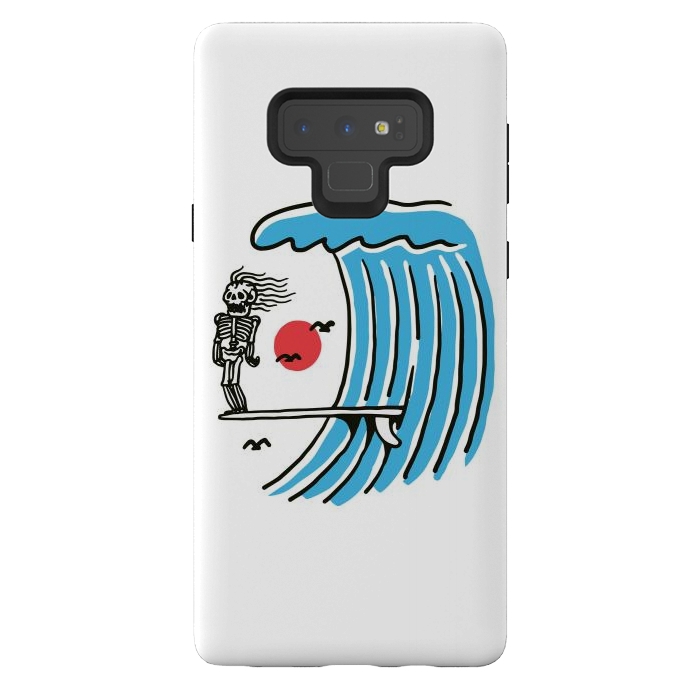 Galaxy Note 9 StrongFit Funny Surf Nose by Afif Quilimo