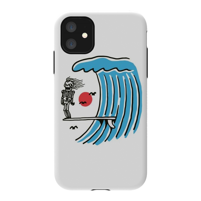 iPhone 11 StrongFit Funny Surf Nose by Afif Quilimo