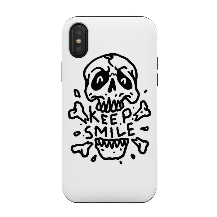 iPhone Xs / X StrongFit Keep Smile 1 by Afif Quilimo