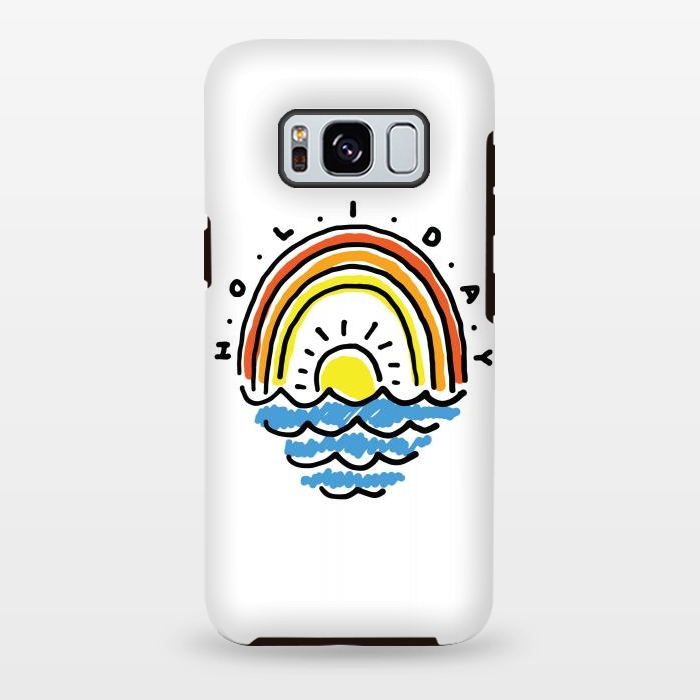 Galaxy S8 plus StrongFit Holiday Beach by Afif Quilimo