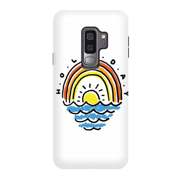 Galaxy S9 plus StrongFit Holiday Beach by Afif Quilimo