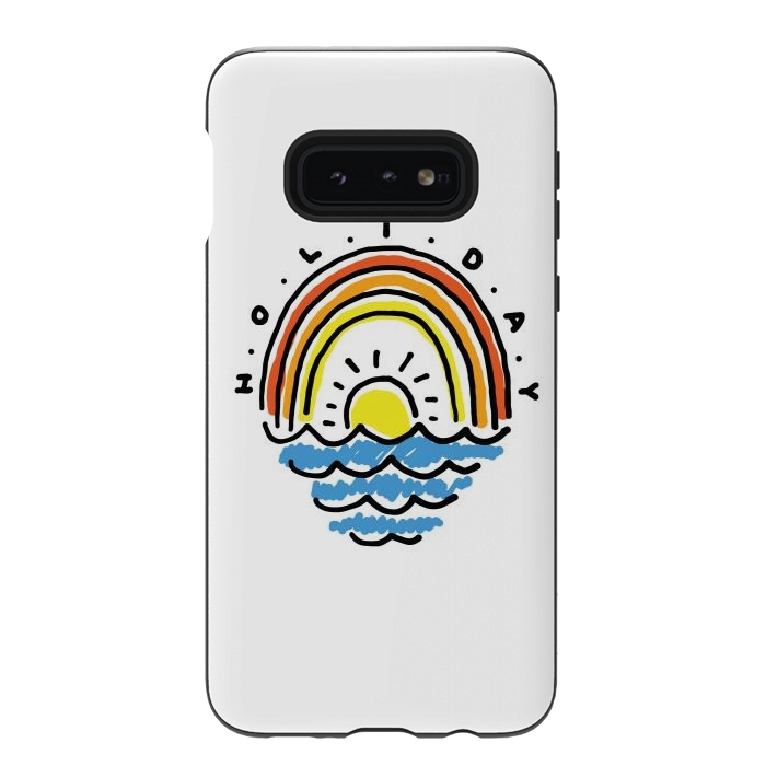 Galaxy S10e StrongFit Holiday Beach by Afif Quilimo
