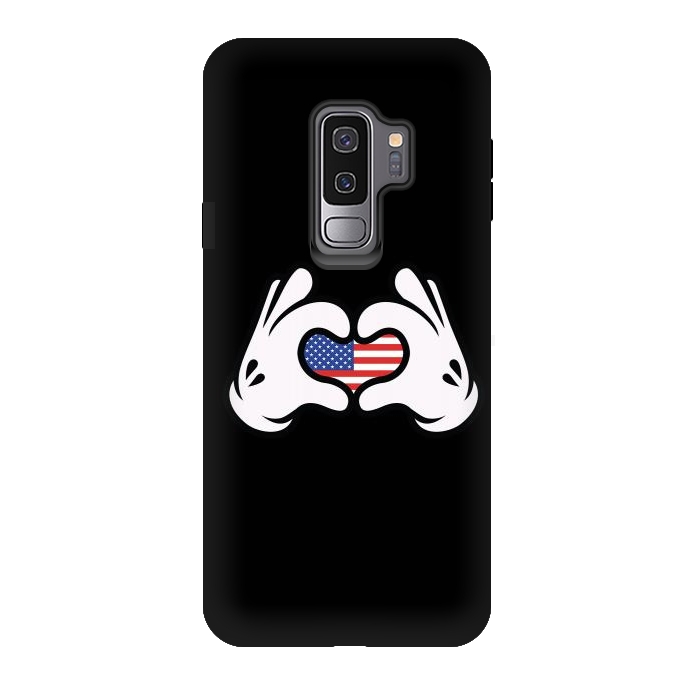 Galaxy S9 plus StrongFit Hand Symbol of Love America by Afif Quilimo