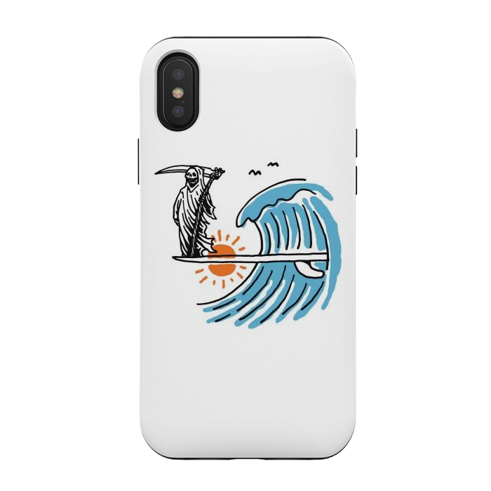 iPhone Xs / X StrongFit Grim Surfer 1 by Afif Quilimo