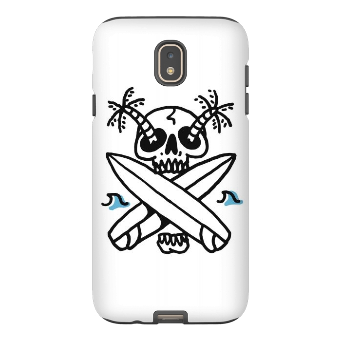 Galaxy J7 StrongFit Skull Surf Beach by Afif Quilimo