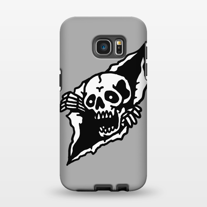 Galaxy S7 EDGE StrongFit Skull Tearing up by Afif Quilimo
