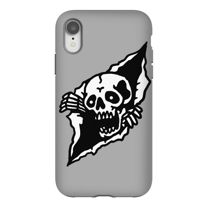 iPhone Xr StrongFit Skull Tearing up by Afif Quilimo