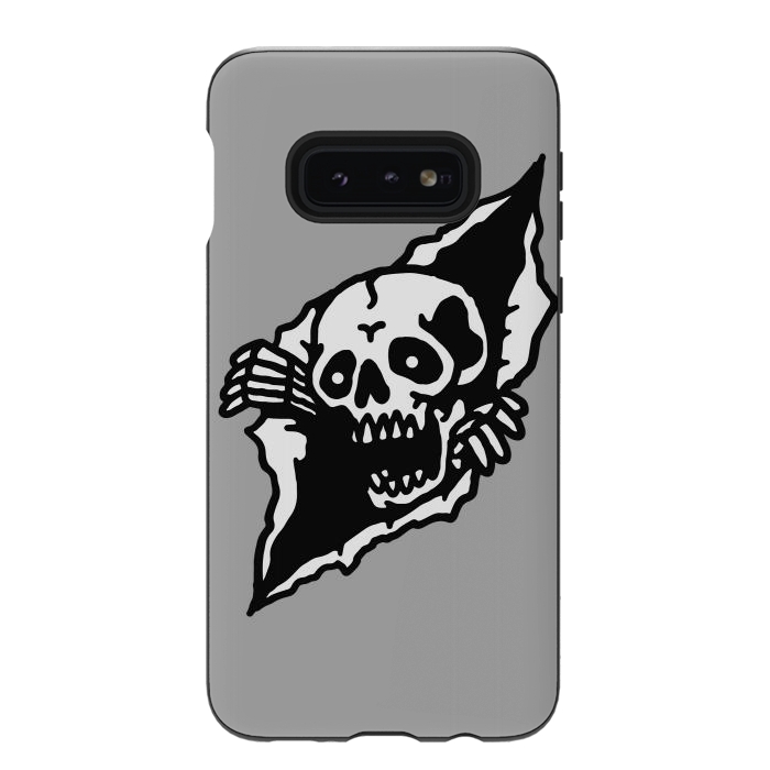 Galaxy S10e StrongFit Skull Tearing up by Afif Quilimo