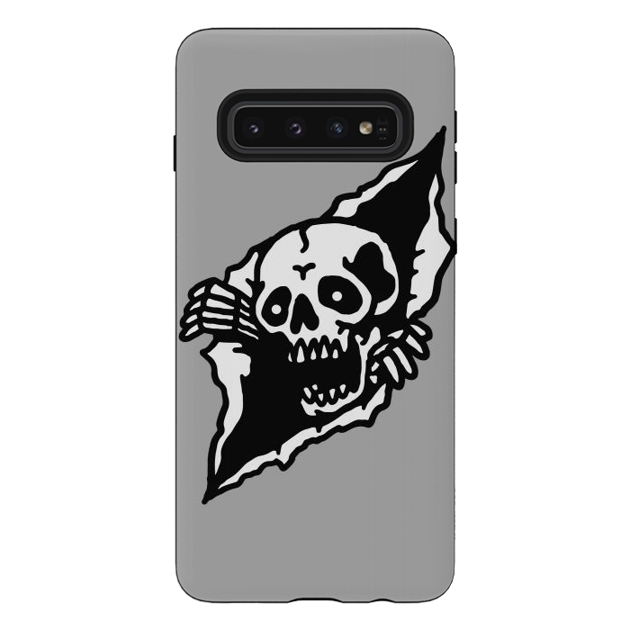 Galaxy S10 StrongFit Skull Tearing up by Afif Quilimo
