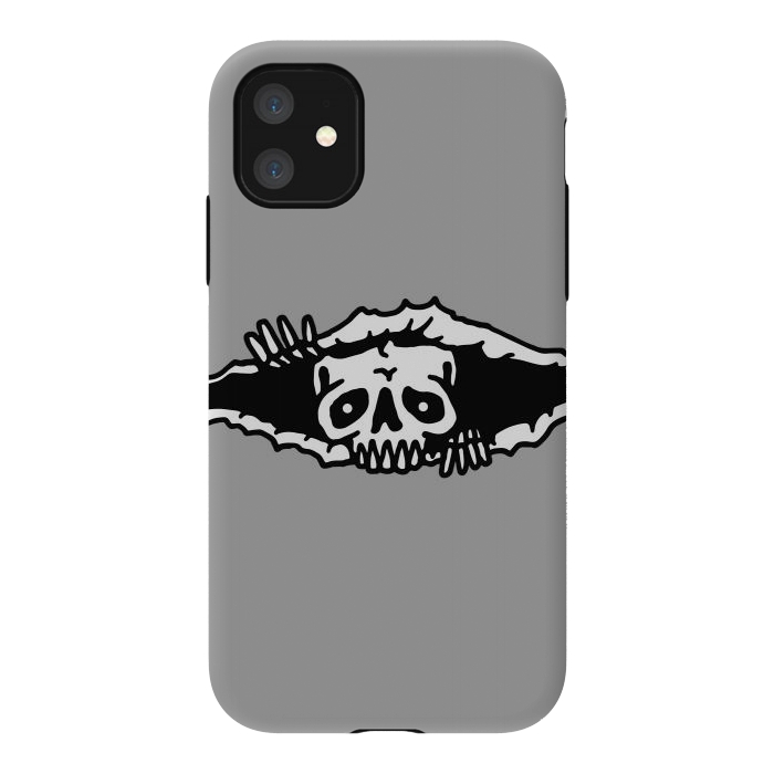iPhone 11 StrongFit Skull Tearing up 1 by Afif Quilimo