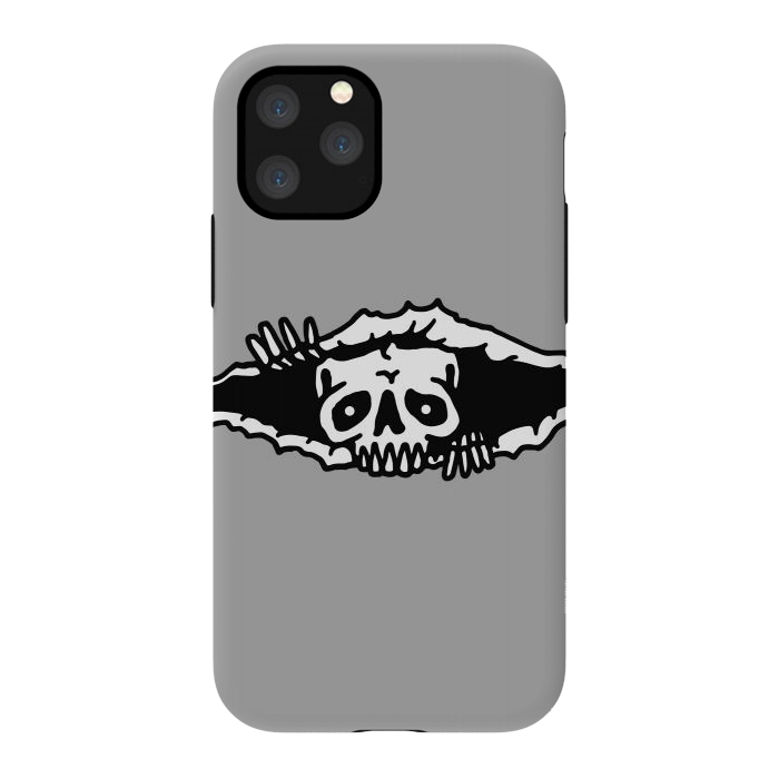 iPhone 11 Pro StrongFit Skull Tearing up 1 by Afif Quilimo
