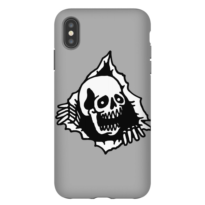 iPhone Xs Max StrongFit Skull Tearing up 2 by Afif Quilimo