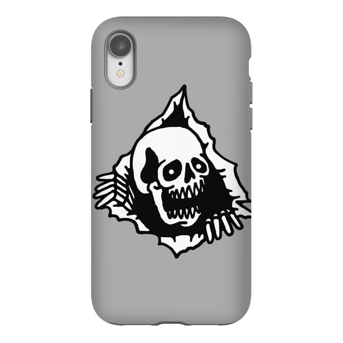 iPhone Xr StrongFit Skull Tearing up 2 by Afif Quilimo