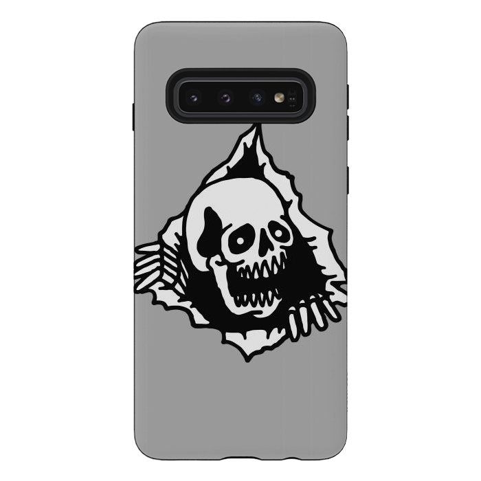 Galaxy S10 StrongFit Skull Tearing up 2 by Afif Quilimo