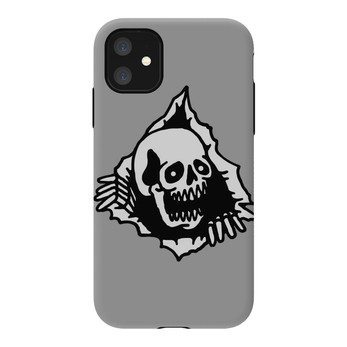 iPhone 11 StrongFit Skull Tearing up 2 by Afif Quilimo
