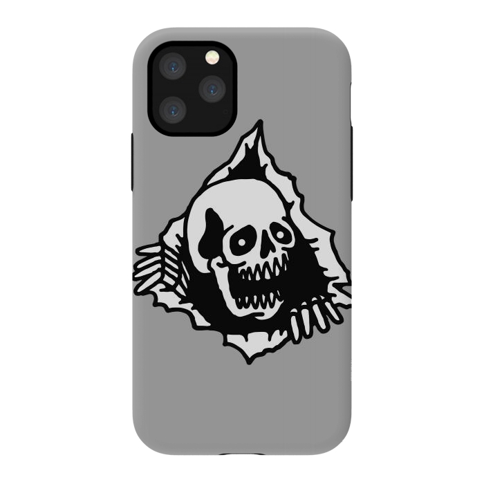 iPhone 11 Pro StrongFit Skull Tearing up 2 by Afif Quilimo