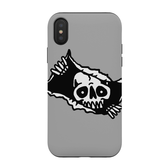 iPhone Xs / X StrongFit Skull Tearing up 3 by Afif Quilimo