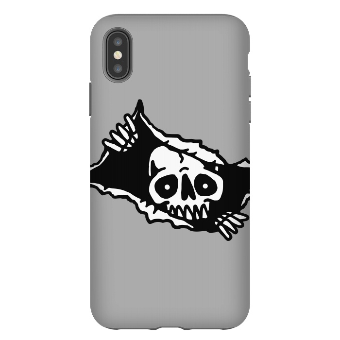 iPhone Xs Max StrongFit Skull Tearing up 3 by Afif Quilimo