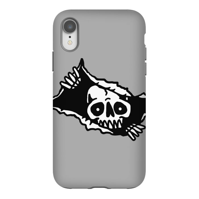 iPhone Xr StrongFit Skull Tearing up 3 by Afif Quilimo