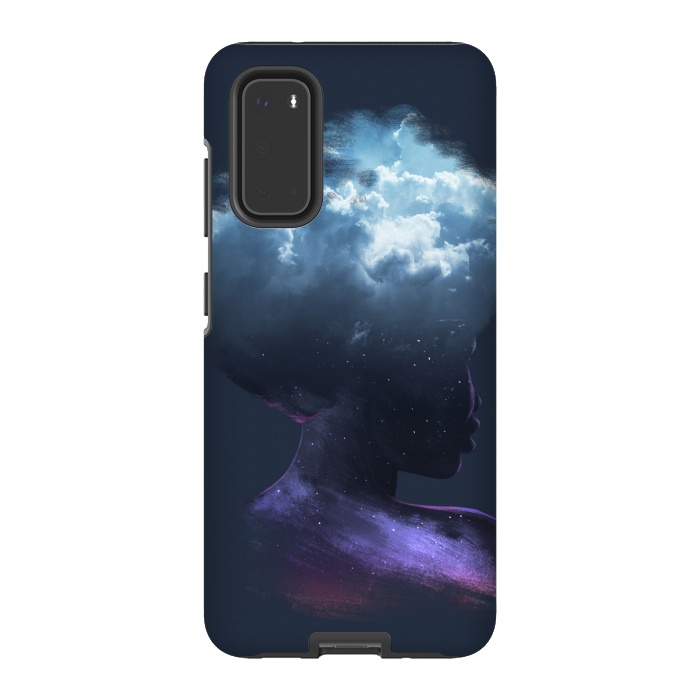 Galaxy S20 StrongFit HEAD ON THE CLOUDS by Ilustrata