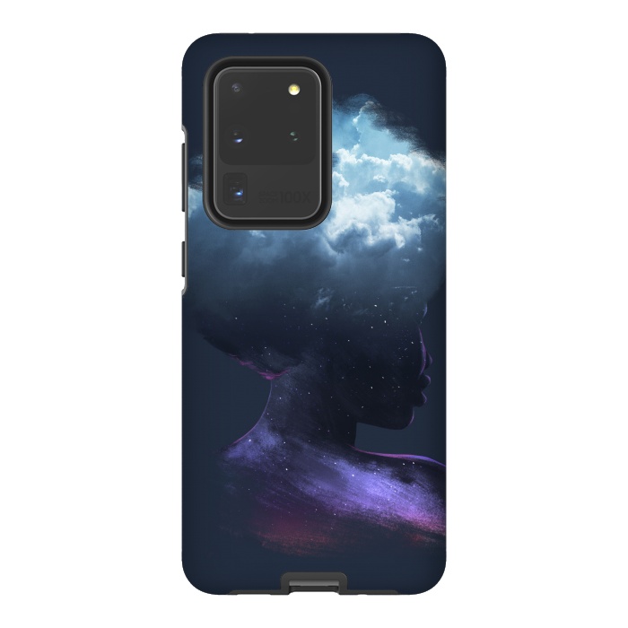 Galaxy S20 Ultra StrongFit HEAD ON THE CLOUDS by Ilustrata