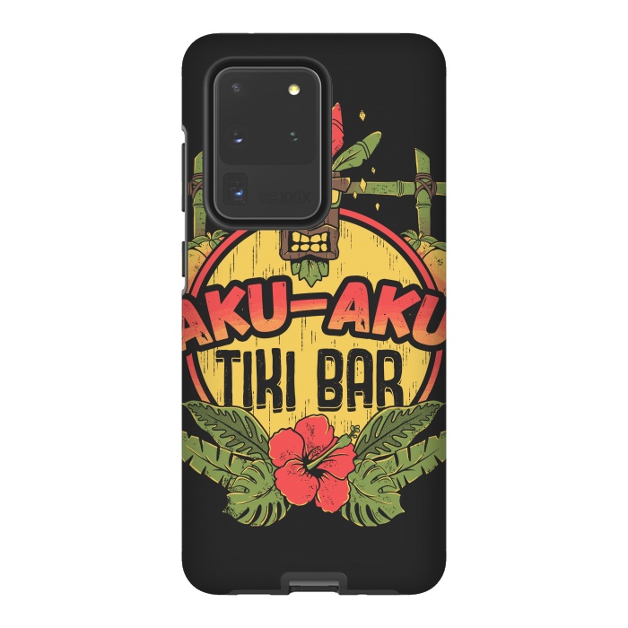 Galaxy S20 Ultra StrongFit Aku Aku - Tiki Bar by Ilustrata