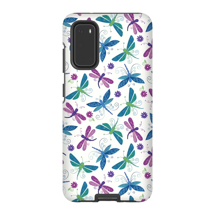Galaxy S20 StrongFit Dragonflies by TracyLucy Designs