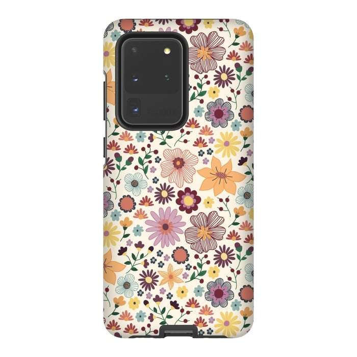 Galaxy S20 Ultra StrongFit Wild Bloom by TracyLucy Designs