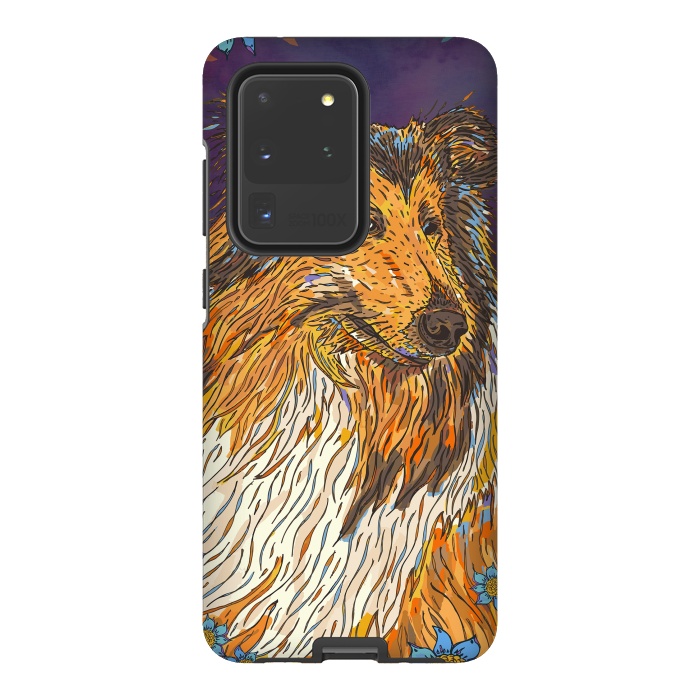 Galaxy S20 Ultra StrongFit Rough Collie by Lotti Brown
