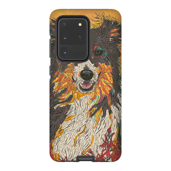 Galaxy S20 Ultra StrongFit Border Collie by Lotti Brown