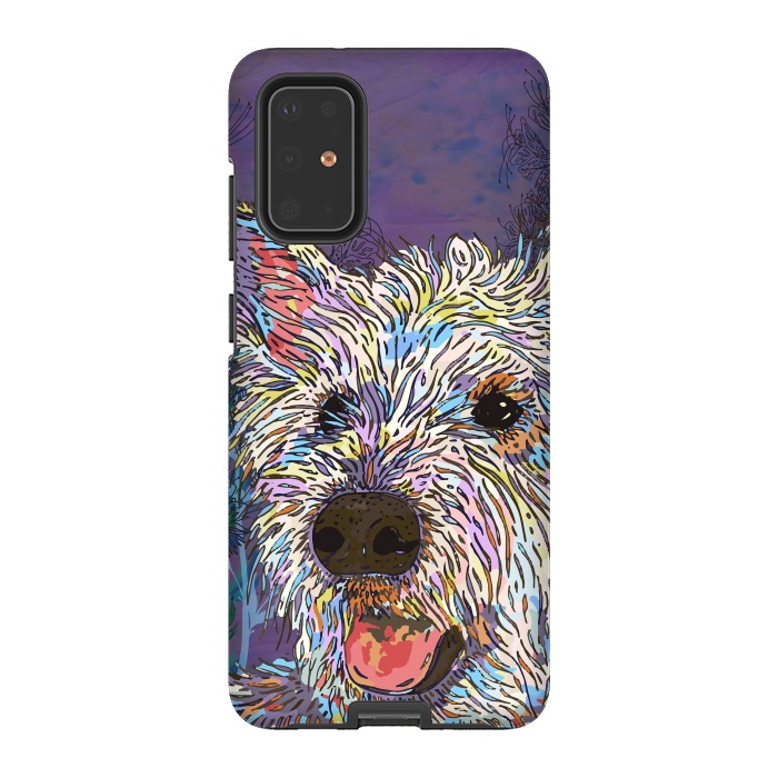 Galaxy S20 Plus StrongFit West Highland Terrier (Westie) by Lotti Brown