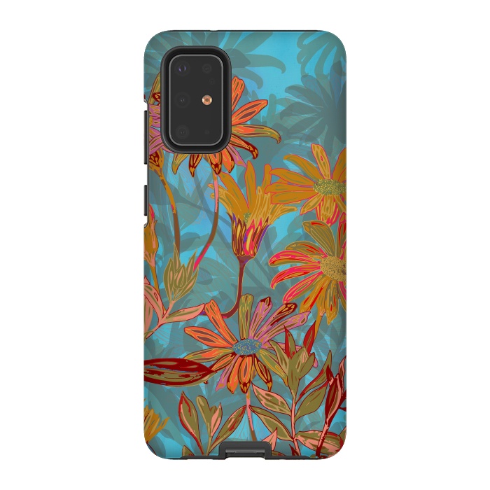 Galaxy S20 Plus StrongFit Fantasy Fall Flowers by Lotti Brown