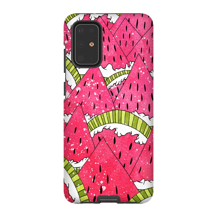 Galaxy S20 Plus StrongFit Watermelon Mountains by Steve Wade (Swade)
