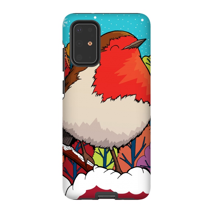 Galaxy S20 Plus StrongFit The Big Red Robin by Steve Wade (Swade)