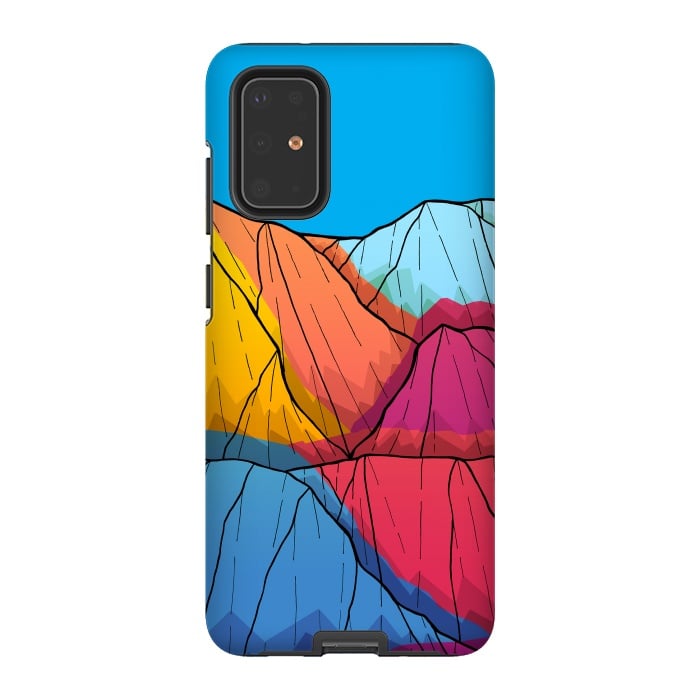 Galaxy S20 Plus StrongFit Colour outside the mountains by Steve Wade (Swade)
