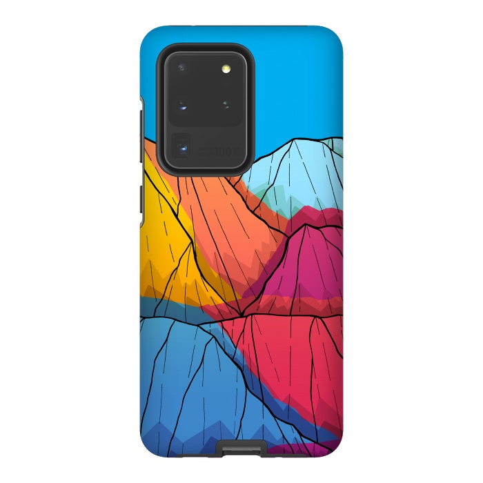 Galaxy S20 Ultra StrongFit Colour outside the mountains by Steve Wade (Swade)