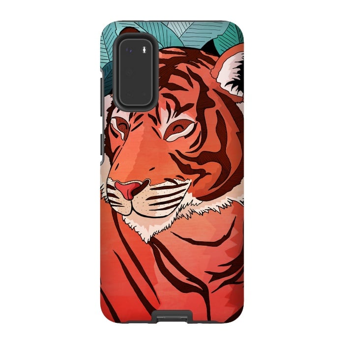 Galaxy S20 StrongFit Tiger in the jungle  by Steve Wade (Swade)