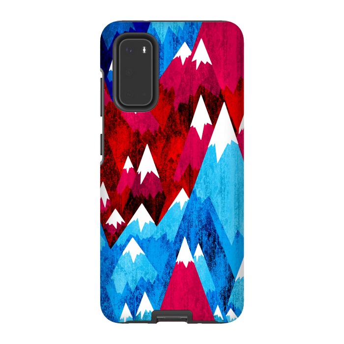 Galaxy S20 StrongFit Blue Peak Mountains by Steve Wade (Swade)