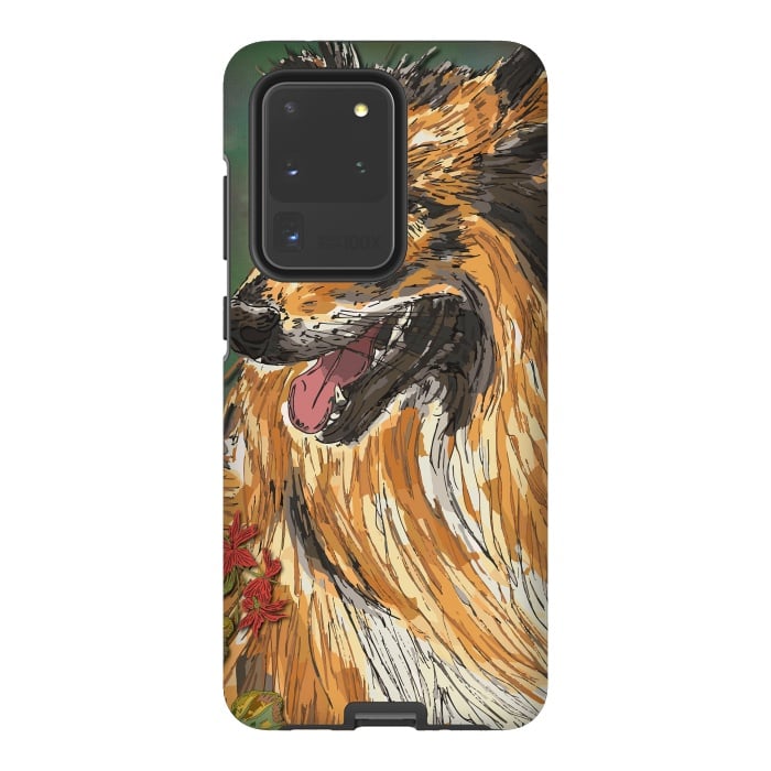 Galaxy S20 Ultra StrongFit Rough Collie (Summer) by Lotti Brown