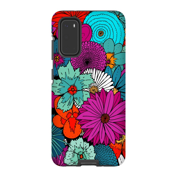 Galaxy S20 StrongFit Bunch of flowers by Steve Wade (Swade)