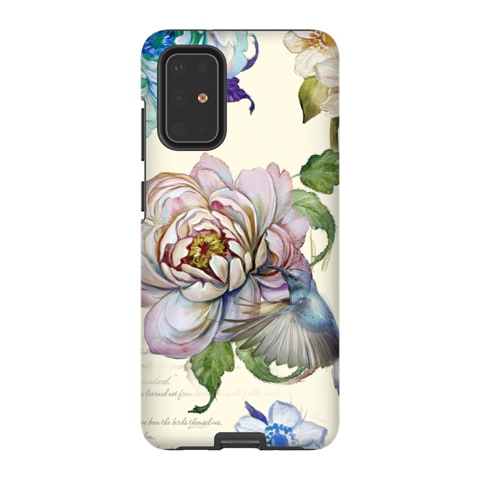 Galaxy S20 Plus StrongFit Vintage Rose by Creativeaxle