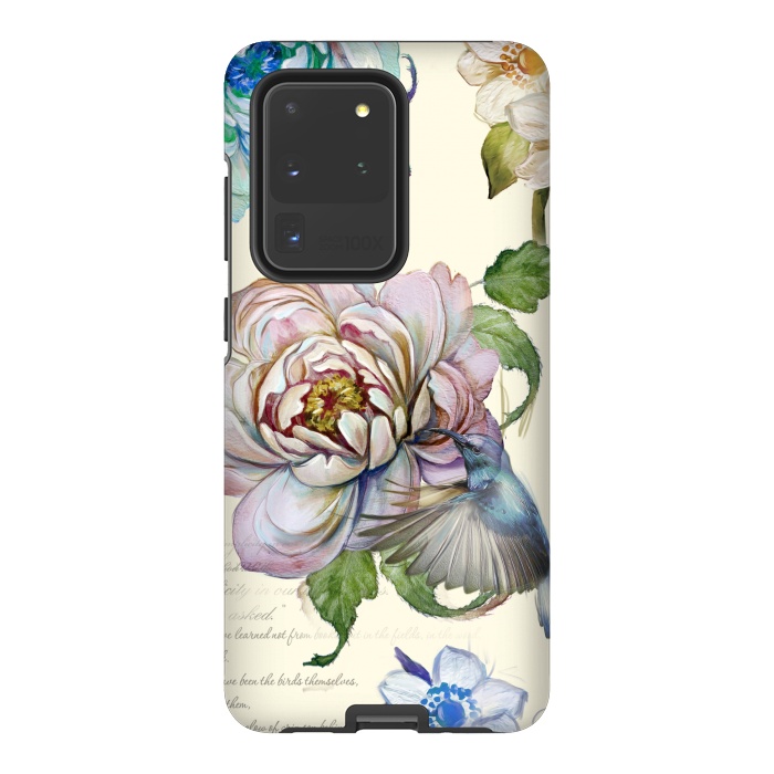 Galaxy S20 Ultra StrongFit Vintage Rose by Creativeaxle