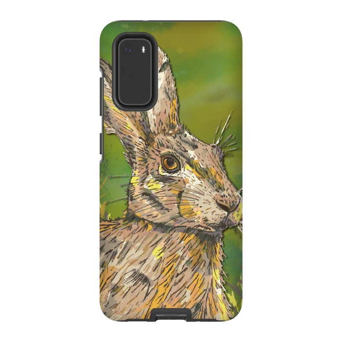 Galaxy S20 StrongFit Summer Hare by Lotti Brown